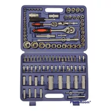 Kit Keys Game Socket Reversible Ratchet 108 Pieces + Case