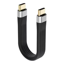 Cabo Usb C Usb-c 12cm Hdmatters: Ultraflexível, Transferência 10gbps, Power Bank Carregamento Rápido 60w, Vídeo 4k Uhd, Curto