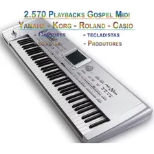 2.570 Playbacks Gospel Midi - Teclado Korg Produção Musical