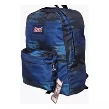 Mochila De Espalda Escolar 16 Lsyd Azul Y Negro