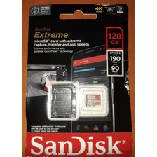 Tarjeta De Memoria Sandisk Extreme 128gb A2