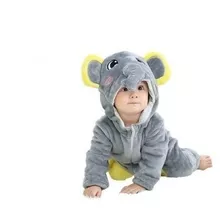 Pijama Macacão Bebê Infantil Personagens Stitch Panda Vaca 