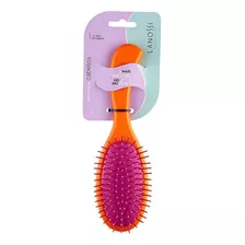 Escova De Cabelo Essencial Oval Laranja Lanossi Ls0044