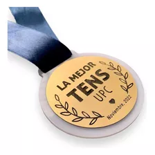 Medalla Personalizada Conmemorativa Deportiva Acrílico 6cm 