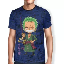 Camiseta Infantil Monkey D.luffy Rorono Zoro Tony Chopper