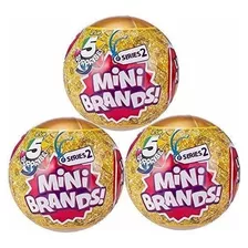 5 Surprise Mini Brands Series 2 Por Zuru 3 Bolas Bundle