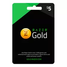 Tarjeta Gift Card $ 5 Razer Código Digital