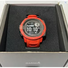 Smartwatch Garmin Solar Instinct Standard Red Novo Não Solar