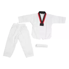 Terno De Taekwondo Para Crianças, Uniforme, Cinto De Poliést