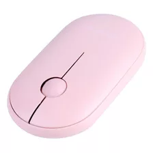 Mouse College Pink Sem Fio Silent Click 1600 Dpi Rosa Pcyes