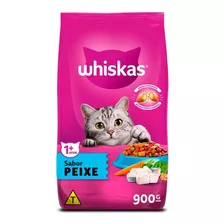 Ração Whiskas Para Gatos Adultos Sabor Peixe 900g