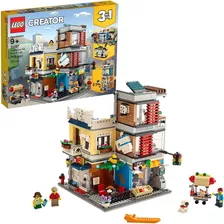 Tienda De Mascotas Y Cafetería Lego Creator 3 En 1 Townhouse
