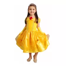 Vestido Fantasia Infantil Princesa Linda E Bela