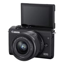 Cámara Digital Canon Eos M200 15-45 Lcd 4k Wifi Bluetooth Color Negro