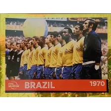 Figurinha Dourada Lendária Seleção 1970 Álbum Copa 22 Panini