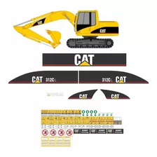 Kit Adesivo Caterpillar 312 Cl Completo