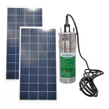 Kit Solar Bomba Sumergible 12 Lpm 100 Mts + 2 Paneles 100w