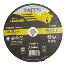 Disco Corte Pegaso Inoxidable Metal 230mm 1,9mm Y230-im-f