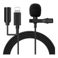 Microfone Lapela Para iPhone iPod E iPad Conector Lightning