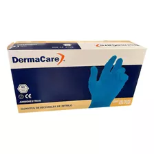 Guante Nitrilo, No Esteril, Caja 100 Piezas, Dermacare Color Azul Talla Ch