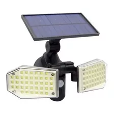 Lampara Solar Sensor Luz Led Reflector Casa Jardin Exterior