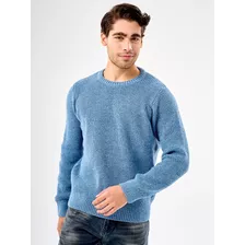 Sweater De Hombre Grueso Pullover Cuello Redondo