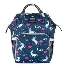 Pañalera Morral Impermeable De Unicornios