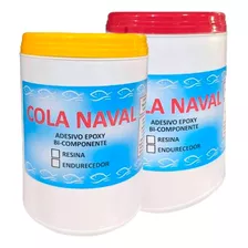 Super Cola Naval Epoxy 800g Com Endurecedor P/ Barco Madeira