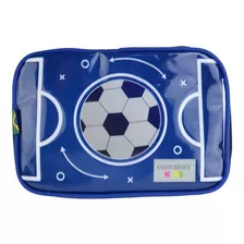 Estojo Soft Luxo Container Kids Bola Futebol- Dermiwil Cor Azul Bola De Futebol