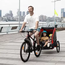 Remolque Para Bicicleta De Bebés Con Marco Amortiguador
