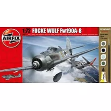 Airfix Focke Wulf Fw190a8 172 Conjunto De Regalo Modelo Plas