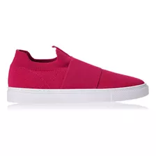 Tênis Feminino Slip On Knit Anacapri Cor Ac Magenta Desenho Do Tecido Liso Tamanho 36