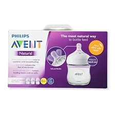 Philips Avent Biberón Natural, Scf010/37, Transparente, 4 On