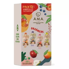 Pack 12 Purés Variedades - Compota De Fruta Orgánica