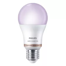 Lámpara Led Inteligente Philips Wiz 8w E27 Wifi Bluetooth Color De La Luz Rgb