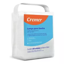 Lenço P/ Banho 30x35cm 35g Tnt Cremer C/100