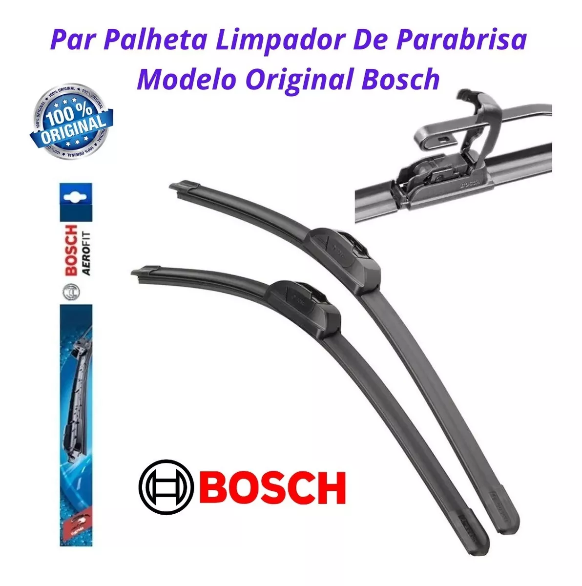 Palheta Bosch Limpador De Parabrisa Original Frete Gratis