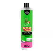 Shampoo Sem Sal Babosa+ Oleos Hidratação E Restauração 500ml