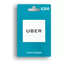 Tarjeta De Uber 200 Mxn