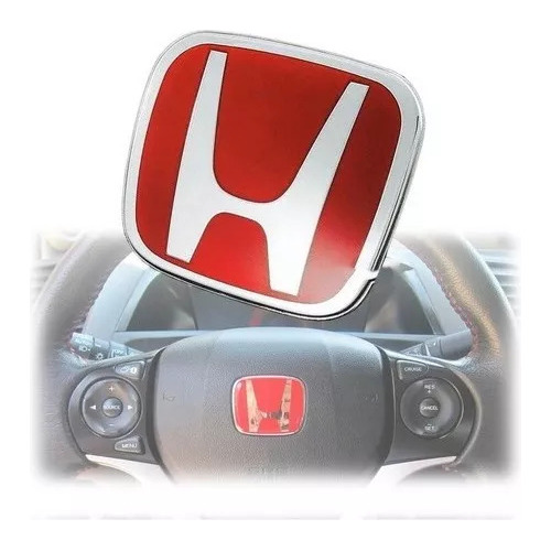 Emblema Rojo Para Volante Honda Civic 2006-2018 Foto 2