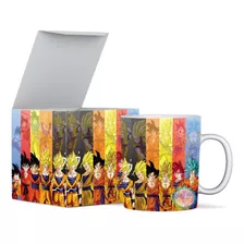 Caneca Dragon Ball Z Goku Sayajin Fases Com Caixa Oferta!!!