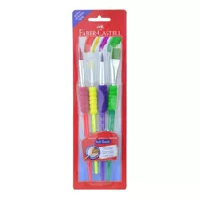  Kit De Pinceis Para Pintura Não. 4 Faber Castell Soft Touch Soft Touch X 4 Unidades