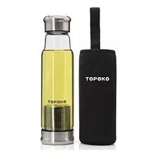 Topoko Botella De Agua De Vidrio Con Infusor De Borosilicato