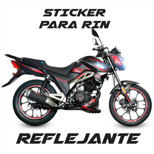 Kit Sticker Rin Reflejantes Vento Cyclone 150 + Regalo Foto 6