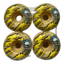 Roda Milk Skate 55 Mm 101a Burning Skull Importada