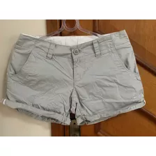 Short Nike Sarja Algodão Cinza Feminino Tamanho P