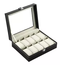 Caja Portarelojes Esctuche Organizador Para 12 Y 6 Relojes 