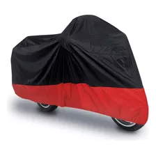 Xl 180t Rain Dust Cubierta Motocicleta Negro + Rojo Pro...