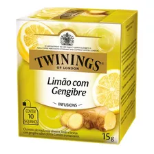 Twinings Of London Sabor Limão Com Gengibre 15g 10 Saquinhos