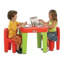 Cuarto Bebe Sillas Bancos X2 + Mesa Mesita Infantil Rotoys